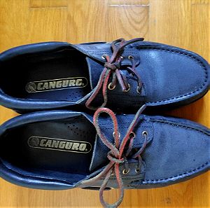 Canguro Original Black Leather Men Shoes