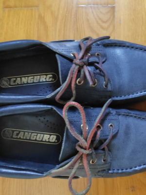 Ανδρικά παπούτσια Canguro Original δερμάτινα μεταχειρισμένα, μαύρα