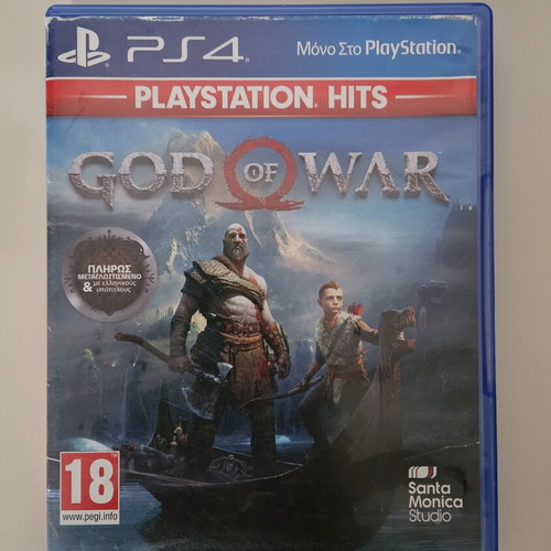 God of War PS4 game like new, Greek edition