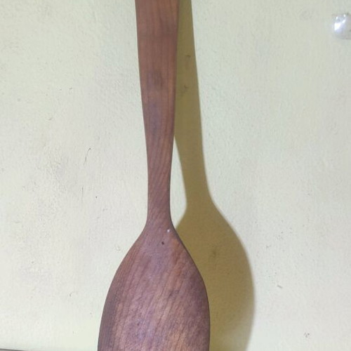 Wooden spoon for salad and cooking decorative