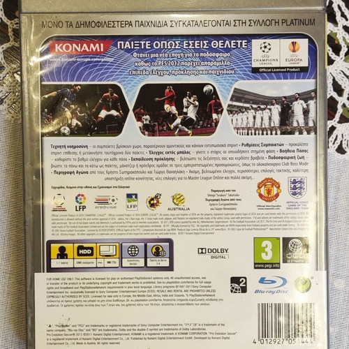 Pro Evolution Soccer Platinum 2012 for PlayStation 3 used