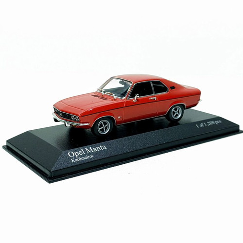 Opel Manta Cardinal Red 1:43 Minichamps diecast model new