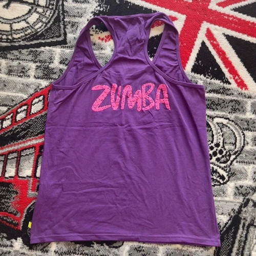 Zumba Wear Feel The Music purple top tank size XXL used