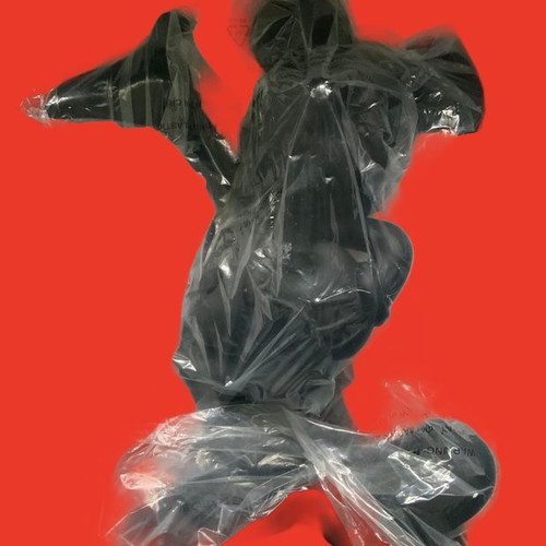 Mickey Mouse garden statue new, black matte finish