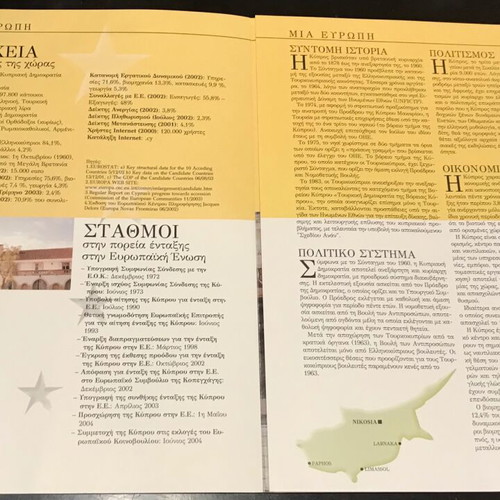 Foldable Map and Booklets of the European Union like new