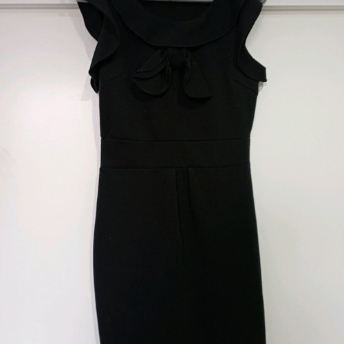 Dress XS used, black, for mid-season and winter