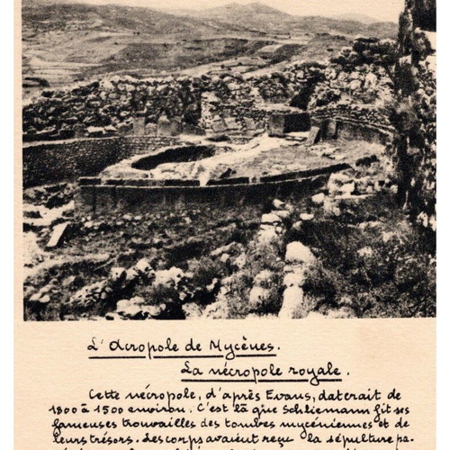 Collectible postcards pack of 11 old archaeological treasures theme