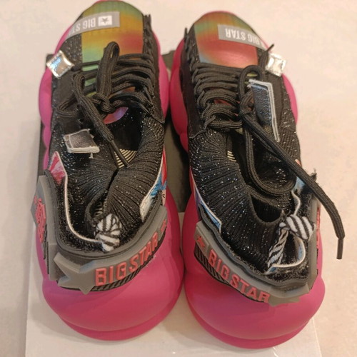 Big Star sport shoes size 38 like new, black and colorful