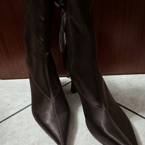 Stradivarius elastic ankle boots brown size 39 new