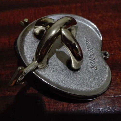 Metal Hanayama puzzle Amour used, heart with rings
