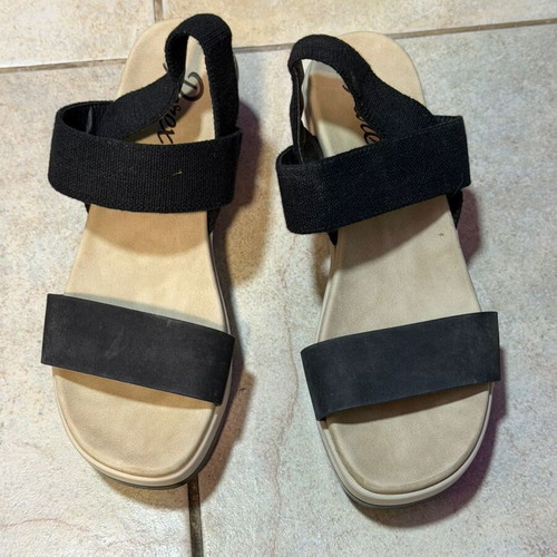 Parex anatomical sandals size 39 used, black cream