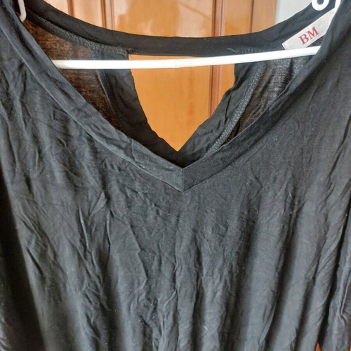 Blouse with batwing sleeves used, size M/L, black