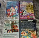  Βιντεοκασέτες Lilo Stitch, Peter Pan Return to Never Land, Cinderella, Sleeping Beauty, Anastasia, The Aristocats. Walt Disney Classics. 6 ταινίες.