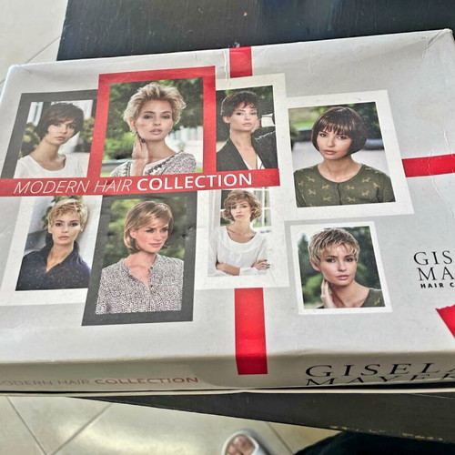 Gisela Mayer Modern Hair Collection wig like new, brown with highlights