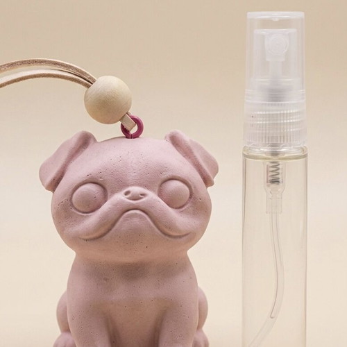Pug Dog Aroma Car Diffuser new, handmade, adjustable scent