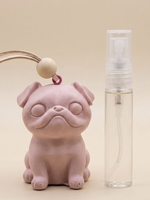 Pug Dog Aroma Car Diffuser new, handmade, adjustable scent