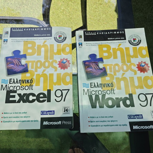 Computer books Excel and Word 97 used, set of 2