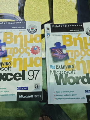 Computer books Excel and Word 97 used, set of 2