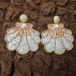 Zara shell earrings new, multicolor