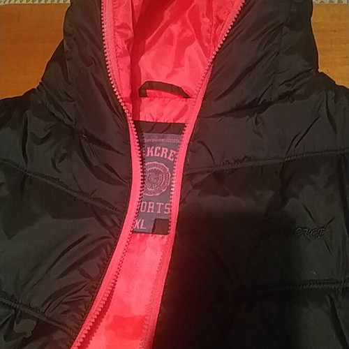 Zakcret sleeveless jacket like new, black and pink, size XL