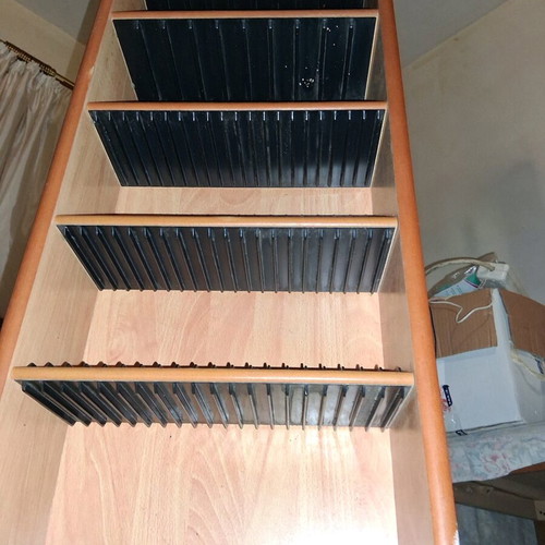 CD and DVD rack shelf used