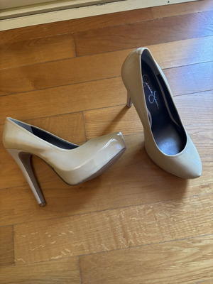 Jessica Simpson nude high heels 12 cm new, size 38