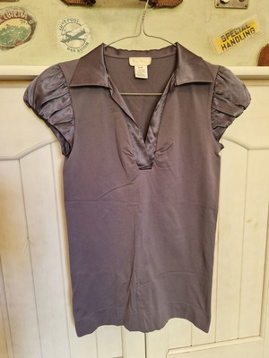 Purple elastic blouse S/M like new