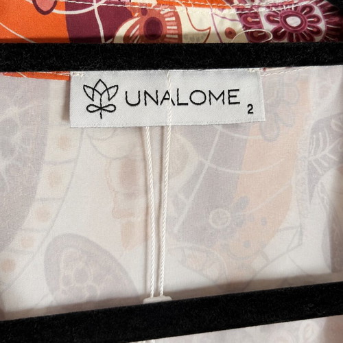 Unalome Floral Short-Sleeve Shirt like new, orange, XXL