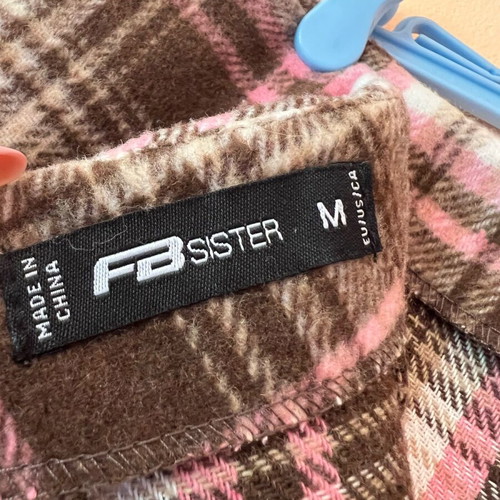 Skirt plaid type with zipper size M like new