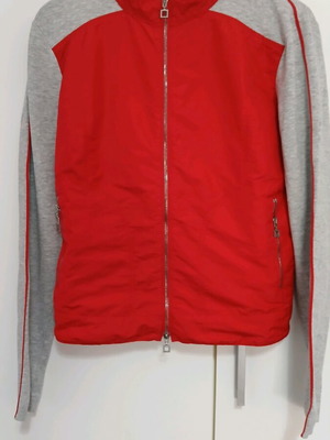 Marc Cain women's cardigan like new, gray and red, size M