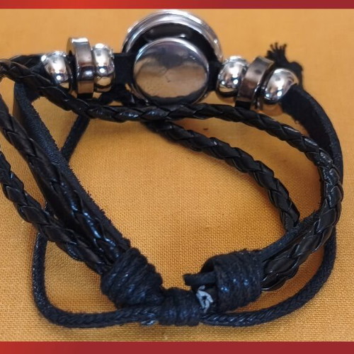 Iron Maiden The Trooper bracelet new, black layered design