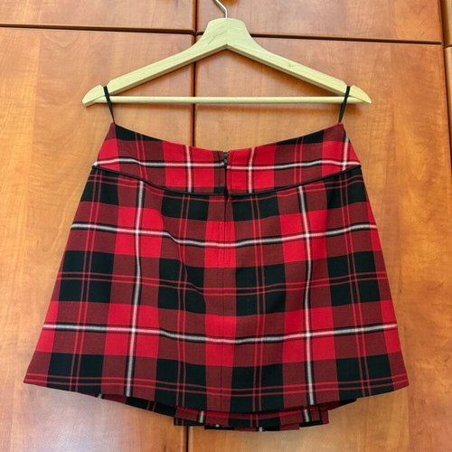 Red plaid skirt Lui E Lei used, punk grunge vintage Y2K style
