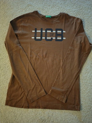 Benetton long-sleeve shirt for 13-year-old, like new, brown