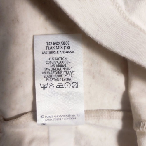 Marks & Spencer thermal shorts like new, beige, size XXXL
