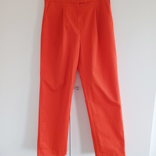 COS Women's Red Cotton Trousers Size EU 38 US 8 Like New