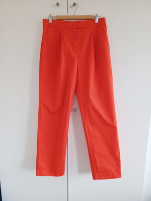 COS Women's Red Cotton Trousers Size EU 38 US 8 Like New