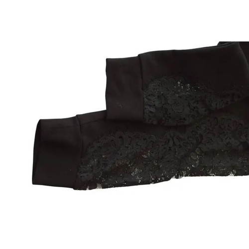 Philipp Plein black pants used, size S, cotton with lace