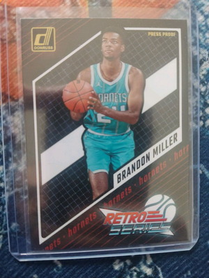 Brandon Miller 2023-24 Donruss Gold Press Proof card like new, Retro Series