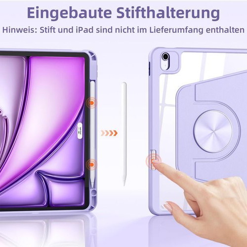 Drivego 360 rotating magnetic case for iPad Air/Pro 11 inch, lavender