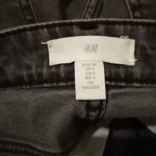 H&M high-waisted jeans like new, size S, light gray