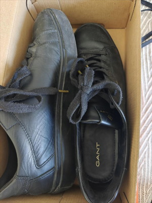 Gant black smart casual shoes used size 43