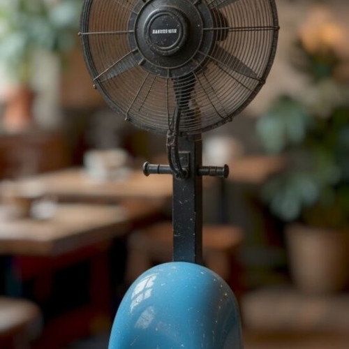 Industrial fan with water mist used, heavy-duty, 3 speeds