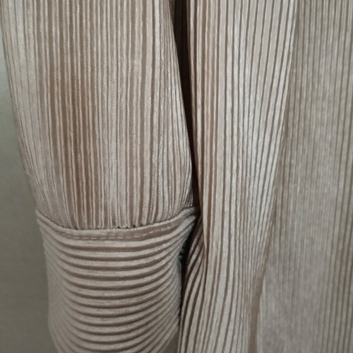 Women's shirt used metallic beige gold
