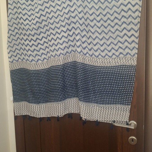 Pareo or Scarf like new, large cotton fabric