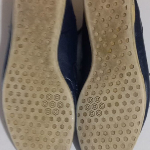 Lacoste sneakers used, leather, size 45, dark blue