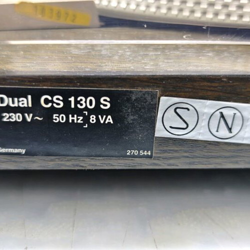 Dual CS130S turntable used with manual operation