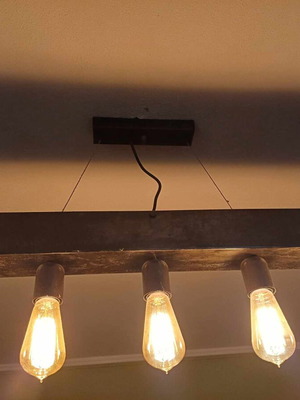 Φωτιστικά μεταχειρισμένα με λάμπες Edison, σετ 2 τεμαχίων