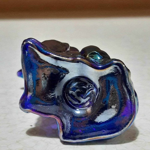 Mosser Art Glass Collie Dog Figurine Lassie new