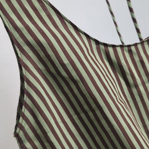 Zara striped green and brown playsuit size M, new
