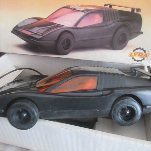 Knight Rider KITT Plastic Battery Car with Box Lyra 80s new